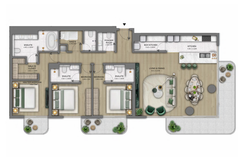 Sensia by Beyond 3-Bedroom